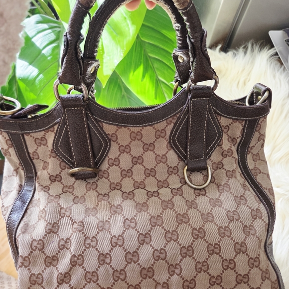 Used Vintage Gucci Brown Monogram Women's Bag - Picture 9 of 9